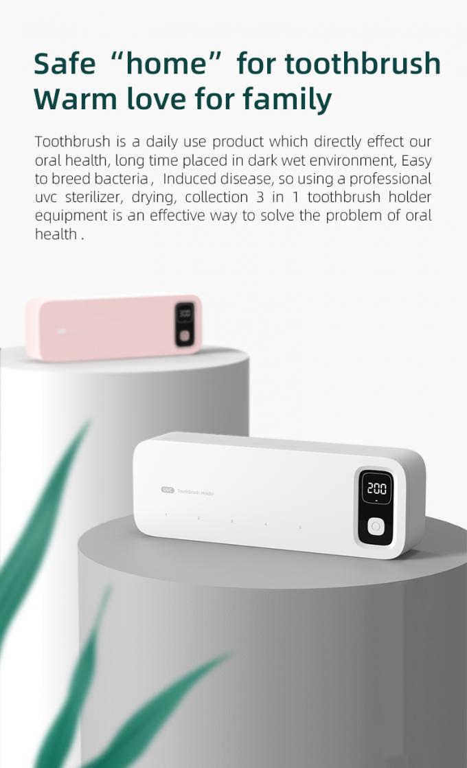 Home Batteria Sterilizzatore di luce UVC Smart Spazzolino da denti da parete 2