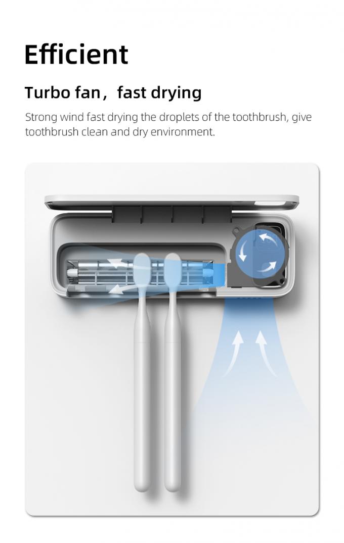 Home Batteria Sterilizzatore di luce UVC Smart Spazzolino da denti da parete 7