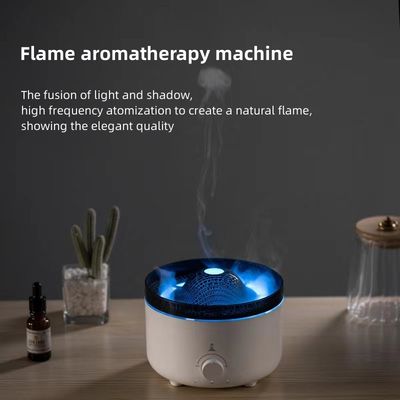 Umidificatore LED a fiamma 12W con spegnimento automatico e uscita di nebbia da 30-50 ml/h