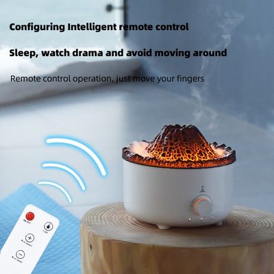 Diffusore umidificatore di fiamma silenzioso da 560 ml con luci LED a 7 colori e spegnimento automatico