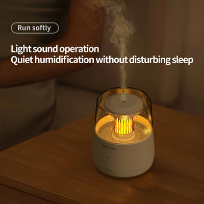 Umidificatori a piccola fiamma per camera da letto 0,7 kg con luce a LED a 7 colori