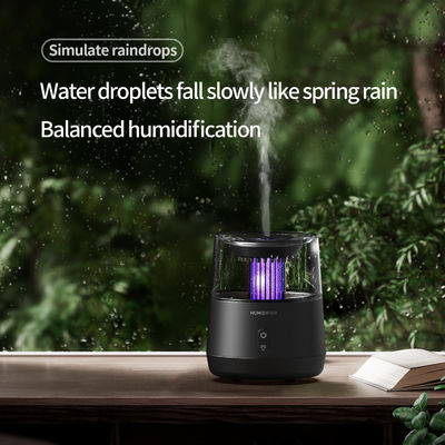 Umidificatore di fiamma a fuoco ABS a goccia di pioggia aromatica con livello di rumore inferiore a 35 dB