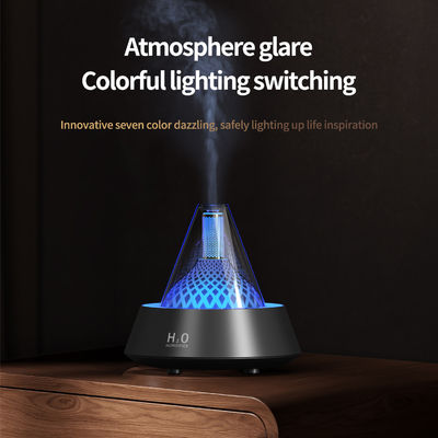 Aromaterapia Effetto di fiamma Umidificatore d'aria Macchina Bianco Nero Colore