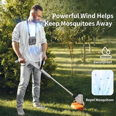 Ventilatore Socool 10000mAh Portatile Ricaricabile USB Fornitore di alimentazione di emergenza Ventilatore Clip Ventilatore cintura