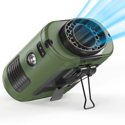 Socool Fan 10000mAh Mini Rechargeable Waist Fan Portable Emergency Power Clip USB Fan con SOS LED Light per interni / esterni