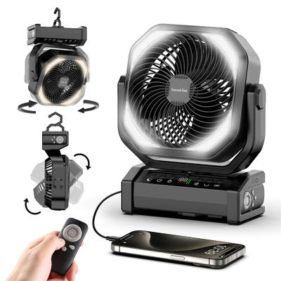 Controllo a distanza Ventilatore esterno senza fili ricaricabile 20000MAh Con luce a led