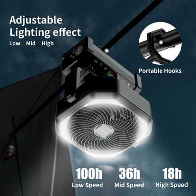 Ventilatore Socool 20000mAh Ventilatore da tavolo a sospensione telecomandato con luce LED ricaricabile