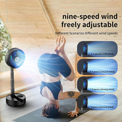 Ventilatore Socool 20000mAh Ventilatore portatile regolabile Ventilatore da tavolo pieghevole Super silenzioso 9 livelli di velocità Controllo remoto Camper interno / esterno