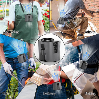 Socool Fan 4000mAh Ventilatore per collo appeso Portatile USB alimentazione di emergenza Ventilatore multifunzione Ventilatore autonomo