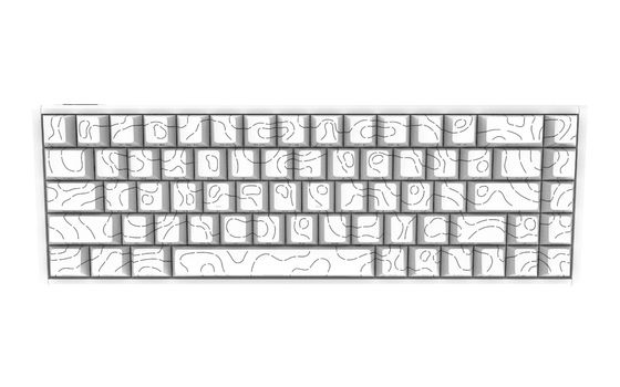 Full Size Magnetic Axis Keyboard with OEM Keycap Profile and ABS Keycap Material for Enhanced Typing Experience